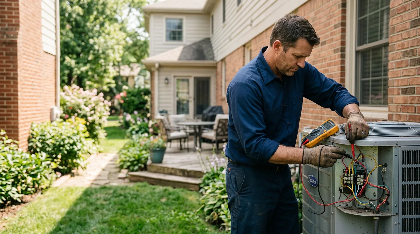 HVAC technician working near Bland, VA
